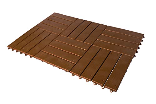 UPP® juego de baldosas de jardín, fácil colocación I set de 6 baldosas, losas para patio, terraza, jardín, etc. I impermeables y antideslizantes (c/u 30x30) UPP® juego de baldosas de jardín, fácil colocación I set de 6 baldosas, losas para patio, terraza, jardín, etc. I impermeables y antideslizantes (c/u 30x30)