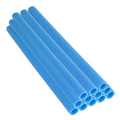 Upper Bounce 44" Tubo Espuma Proteccion Cama Elastica, Espuma para Barra De Trampolino Adapta a Postes De 1,5 Pulgadas De Diámetro, 16 Piezas - Azul