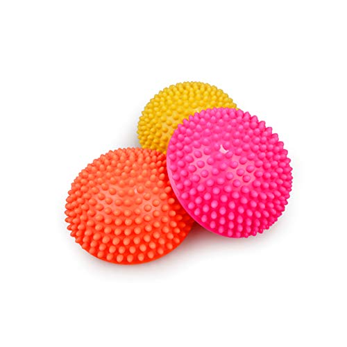 Upupto Malagia Inflable de la Esfera de Yoga de la Esfera Inflable PVC Fit Ball Ejercicios del Entrenador Bola de Equilibrio para el Gimnasio Pilates Deporte Fitness,Rojo