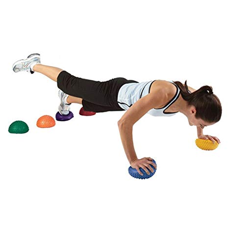 Upupto Malagia Inflable de la Esfera de Yoga de la Esfera Inflable PVC Fit Ball Ejercicios del Entrenador Bola de Equilibrio para el Gimnasio Pilates Deporte Fitness,Rojo