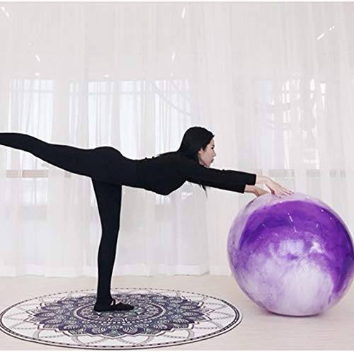 Upupto Rosy Clouds Yoga Ball PVC Fitball Pilates Pilates Ejercicio Ballo Bola Ball Ball A Prueba de explosiones Ballon,Rosado,75cm