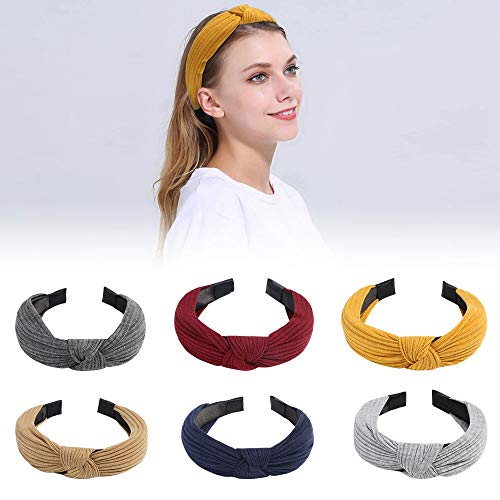 URAQT Diademas de Pelo Anchas, Diademas Nudo, Diademas para Mujer, Turbantes Para Mujer, Diadema de Nudo Bandas de Pelo para la Cabeza Turbantes para Mujer Diadema Para Mujer Chica Niña de Pelo 6pcs URAQT Diademas de Pelo Anchas, Diademas Nudo, Diademas para Mujer, Turbantes Para Mujer, Diadema de Nudo Bandas de Pelo para la Cabeza Turbantes para Mujer Diadema Para Mujer Chica Niña de Pelo 6pcs