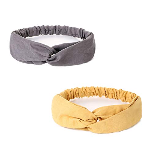 URAQT Diademas para Mujer, Diadema para el Cabello Nudo, Cabeza De Punto Cintas Para La Cabeza Anudadas Nudo Cruzado Bandas para El Pelo, Diademas para Turbante Para El Maquillaje Banda Para Cabello URAQT Diademas para Mujer, Diadema para el Cabello Nudo, Cabeza De Punto Cintas Para La Cabeza Anudadas Nudo Cruzado Bandas para El Pelo, Diademas para Turbante Para El Maquillaje Banda Para Cabello