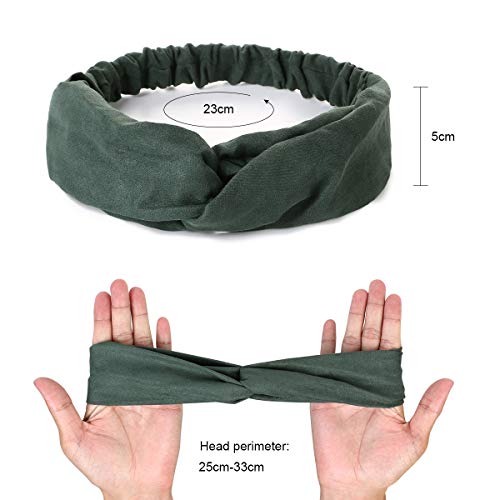 URAQT Diademas para Mujer, Diadema para el Cabello Nudo, Cabeza De Punto Cintas Para La Cabeza Anudadas Nudo Cruzado Bandas para El Pelo, Diademas para Turbante Para El Maquillaje Banda Para Cabello URAQT Diademas para Mujer, Diadema para el Cabello Nudo, Cabeza De Punto Cintas Para La Cabeza Anudadas Nudo Cruzado Bandas para El Pelo, Diademas para Turbante Para El Maquillaje Banda Para Cabello