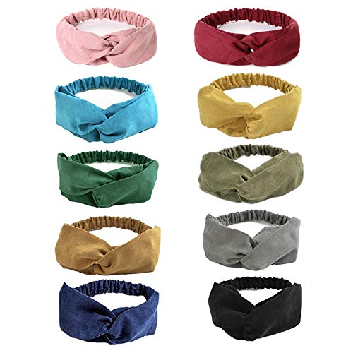 URAQT Diademas para Mujer, Diadema para el Cabello Nudo, Cabeza De Punto Cintas Para La Cabeza Anudadas Nudo Cruzado Bandas para El Pelo, Diademas para Turbante Para El Maquillaje Banda Para Cabello URAQT Diademas para Mujer, Diadema para el Cabello Nudo, Cabeza De Punto Cintas Para La Cabeza Anudadas Nudo Cruzado Bandas para El Pelo, Diademas para Turbante Para El Maquillaje Banda Para Cabello