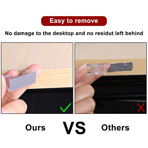 URAQT Grapas de Pared para Cables Eléctricos con Adhesivo, Gestión de Cable Eléctrico, Clips de Cables para Cable de USB, TV, Cargador, Audio, para Cables en Hogar, Oficina y Coche URAQT Grapas de Pared para Cables Eléctricos con Adhesivo, Gestión de Cable Eléctrico, Clips de Cables para Cable de USB, TV, Cargador, Audio, para Cables en Hogar, Oficina y Coche