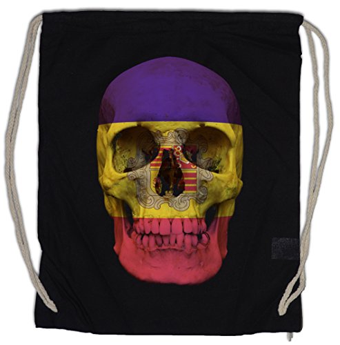 Urban Backwoods Classic Andorra Skull Flag Bolsa de Cuerdas con Cordón Gimnasio Urban Backwoods Classic Andorra Skull Flag Bolsa de Cuerdas con Cordón Gimnasio