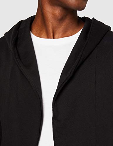 Urban Classics Longline Hoodie Cardigan Sweater, Black, XL para Hombre