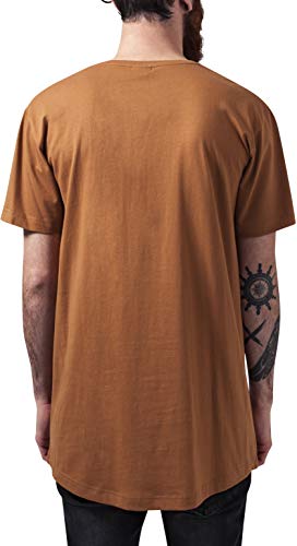 Urban Classics Shaped Long tee Camiseta, toffee, XS para Hombre Urban Classics Shaped Long tee Camiseta, toffee, XS para Hombre