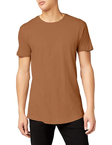 Urban Classics Shaped Long tee Camiseta, toffee, XS para Hombre Urban Classics Shaped Long tee Camiseta, toffee, XS para Hombre