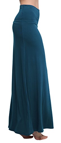 Urban GoCo Mujeres Falda Larga para Yoga Danza Casual Alta Cintura Bodycon Elástico Falda Maxi Azul Acero L Urban GoCo Mujeres Falda Larga para Yoga Danza Casual Alta Cintura Bodycon Elástico Falda Maxi Azul Acero L