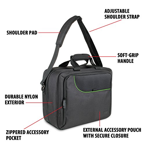 USA Gear Funda Bolsa de Transporte de Consolas Compatible con Todos los Modelos de Xbox - Correa de Hombro Acolchada y Almacenamiento de Accesorios para Controladores, Cables y Auriculares - Verde USA Gear Funda Bolsa de Transporte de Consolas Compatible con Todos los Modelos de Xbox - Correa de Hombro Acolchada y Almacenamiento de Accesorios para Controladores, Cables y Auriculares - Verde