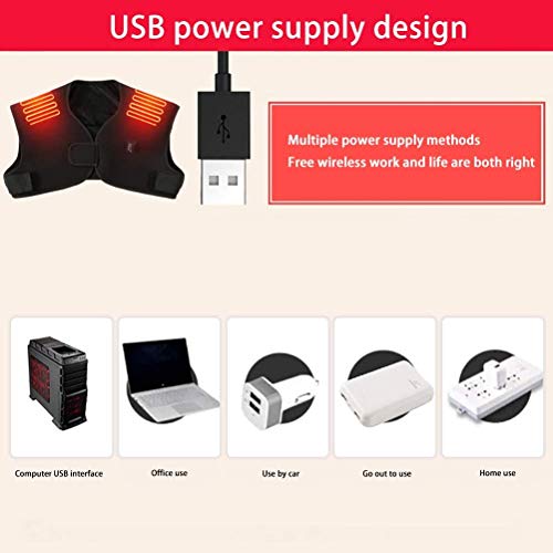 USB del cojín de calefacción eléctrico, cuello y hombros Almohadillas eléctricas, hombres y mujeres aplicar calor a los hombros y el cuello para el alivio del dolor, Resfriado y bufanda caliente,A USB del cojín de calefacción eléctrico, cuello y hombros Almohadillas eléctricas, hombres y mujeres aplicar calor a los hombros y el cuello para el alivio del dolor, Resfriado y bufanda caliente,A