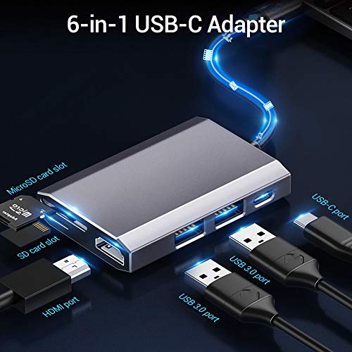 USB Tipo C 3.1 Hub USB 3.0 De Adaptador De Salida del Divisor De Velocidad De Transferencia Rápida TF Lector De Tarjetas SD 8-En-1 6/8 Puertos Hub Cargador 6 En 1,B USB Tipo C 3.1 Hub USB 3.0 De Adaptador De Salida del Divisor De Velocidad De Transferencia Rápida TF Lector De Tarjetas SD 8-En-1 6/8 Puertos Hub Cargador 6 En 1,B