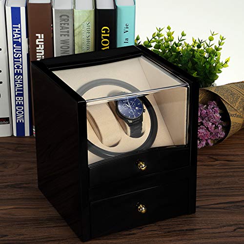 Uten Caja giratoria para Relojes automatico Watch Winder Madera de Reloj de Pulsera Uten Caja giratoria para Relojes automatico Watch Winder Madera de Reloj de Pulsera