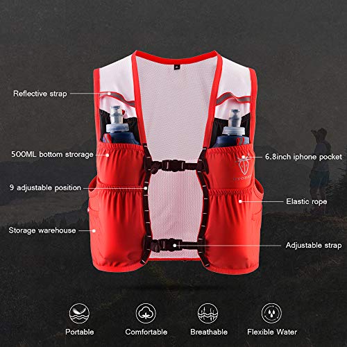 UTOBEST Chaleco de hidratación Ultraligero 2.5L Mochilas Trail Running, Unisex UTOBEST Chaleco de hidratación Ultraligero 2.5L Mochilas Trail Running, Unisex