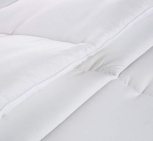 Utopia Bedding Edredón de Fibra 220x230 cm, Fibra Hueca siliconada, 1770 gramo - (Blanco, Cama 135/150-230 x 220 cm)