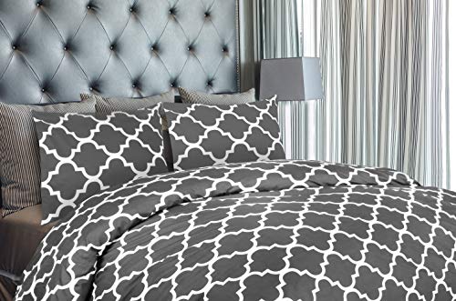 Utopia Bedding Juego de Funda de Edredón - Microfibra Funda de Nórdica y 2 Fundas de Almohada (Cama 135/150, 230x220cm, Gris) Utopia Bedding Juego de Funda de Edredón - Microfibra Funda de Nórdica y 2 Fundas de Almohada (Cama 135/150, 230x220cm, Gris)