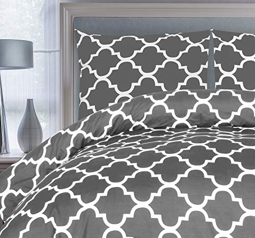 Utopia Bedding Juego de Funda de Edredón - Microfibra Funda de Nórdica y 2 Fundas de Almohada (Cama 135/150, 230x220cm, Gris) Utopia Bedding Juego de Funda de Edredón - Microfibra Funda de Nórdica y 2 Fundas de Almohada (Cama 135/150, 230x220cm, Gris)