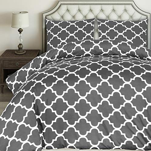 Utopia Bedding Juego de Funda de Edredón - Microfibra Funda de Nórdica y 2 Fundas de Almohada (Cama 135/150, 230x220cm, Gris) Utopia Bedding Juego de Funda de Edredón - Microfibra Funda de Nórdica y 2 Fundas de Almohada (Cama 135/150, 230x220cm, Gris)