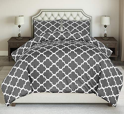 Utopia Bedding Juego de Funda de Edredón - Microfibra Funda de Nórdica y 2 Fundas de Almohada (Cama 135/150, 230x220cm, Gris) Utopia Bedding Juego de Funda de Edredón - Microfibra Funda de Nórdica y 2 Fundas de Almohada (Cama 135/150, 230x220cm, Gris)