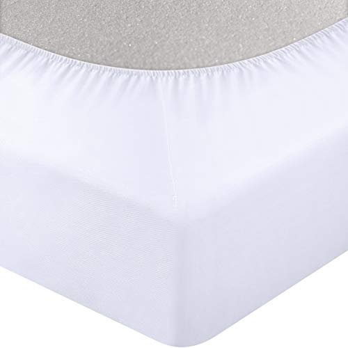 Utopia Bedding - Protector de colchón Acolchado - Microfibra - Transpirable - Funda para colchon estira hasta 38 cm de Profundidad - 135 x 190 cm, Cama 135 Utopia Bedding - Protector de colchón Acolchado - Microfibra - Transpirable - Funda para colchon estira hasta 38 cm de Profundidad - 135 x 190 cm, Cama 135