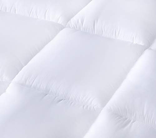 Utopia Bedding - Protector de colchón Acolchado - Microfibra - Transpirable - Funda para colchon estira hasta 38 cm de Profundidad - 135 x 190 cm, Cama 135