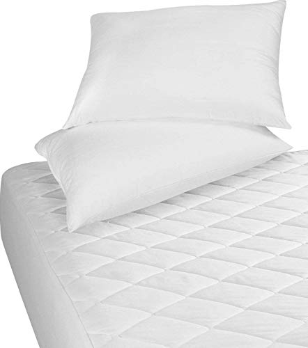 Utopia Bedding - Protector de colchón Acolchado - Microfibra - Transpirable - Funda para colchon estira hasta 38 cm de Profundidad - 180 x 200 cm, Cama 180 Utopia Bedding - Protector de colchón Acolchado - Microfibra - Transpirable - Funda para colchon estira hasta 38 cm de Profundidad - 180 x 200 cm, Cama 180