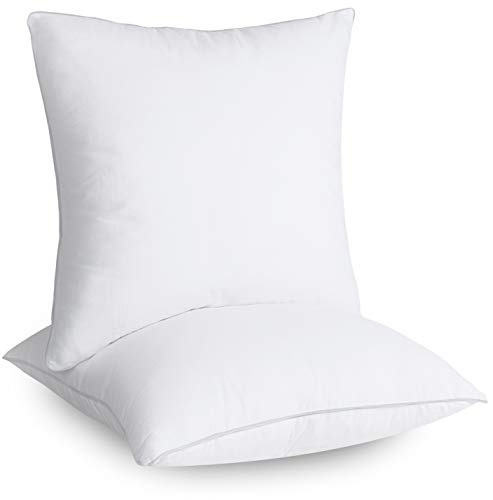 Utopia Bedding Relleno de Cojín 45 x 45 cm (2 Unidades) - Funda de Mezcla de Algodón - Fibra Virgen Siliconada - Almohadas de Sofá (Blanco) Utopia Bedding Relleno de Cojín 45 x 45 cm (2 Unidades) - Funda de Mezcla de Algodón - Fibra Virgen Siliconada - Almohadas de Sofá (Blanco)