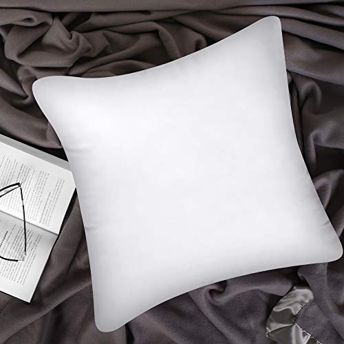 Utopia Bedding Relleno de Cojín 45 x 45 cm (2 Unidades) - Funda de Mezcla de Algodón - Fibra Virgen Siliconada - Almohadas de Sofá (Blanco) Utopia Bedding Relleno de Cojín 45 x 45 cm (2 Unidades) - Funda de Mezcla de Algodón - Fibra Virgen Siliconada - Almohadas de Sofá (Blanco)