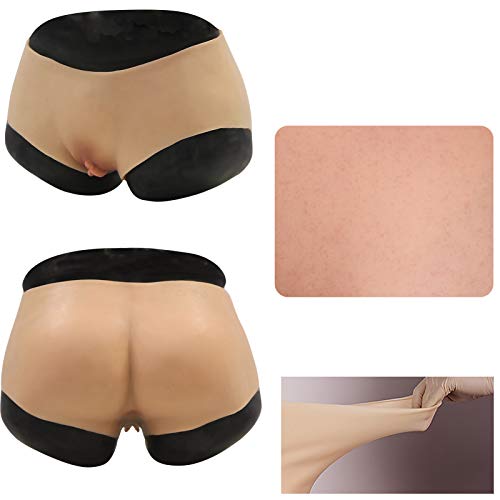 Vagina de Silicona Realista Bragas Glúteos Regordetes para Crossdresser Transgénero Drag Queen Mujer Trans Cómodo y Real (NO.1,Vagina and pubic Hair) Vagina de Silicona Realista Bragas Glúteos Regordetes para Crossdresser Transgénero Drag Queen Mujer Trans Cómodo y Real (NO.1,Vagina and pubic Hair)