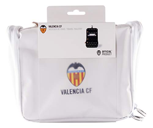 Valencia Club de Fútbol Neceser de Viaje - Producto Oficial del Equipo, con Percha para Colgar y Varias Alturas para Guardar Artículos de Aseo Valencia Club de Fútbol Neceser de Viaje - Producto Oficial del Equipo, con Percha para Colgar y Varias Alturas para Guardar Artículos de Aseo