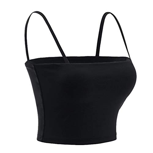 VALICLUD Mujeres Niñas Sexy Spaghetti Skinny Strap Sujetador Deportivo Acolchado Gimnasio Entrenamiento Cami Top Cómodo Chaleco Tank Running Crop Seamless Yoga Bra VALICLUD Mujeres Niñas Sexy Spaghetti Skinny Strap Sujetador Deportivo Acolchado Gimnasio Entrenamiento Cami Top Cómodo Chaleco Tank Running Crop Seamless Yoga Bra