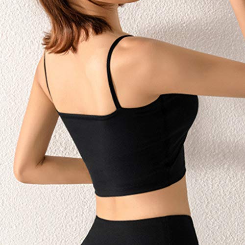 VALICLUD Mujeres Niñas Sexy Spaghetti Skinny Strap Sujetador Deportivo Acolchado Gimnasio Entrenamiento Cami Top Cómodo Chaleco Tank Running Crop Seamless Yoga Bra VALICLUD Mujeres Niñas Sexy Spaghetti Skinny Strap Sujetador Deportivo Acolchado Gimnasio Entrenamiento Cami Top Cómodo Chaleco Tank Running Crop Seamless Yoga Bra