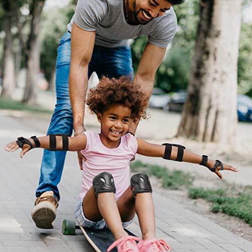 ValuTalks Juego de Protecciones Infantil,Protección Skate Infantil Rodilleras Coderas Muñequeras para Patinaje Ciclismo Monopatín Bicicleta Skate(Negro,6pcs) ValuTalks Juego de Protecciones Infantil,Protección Skate Infantil Rodilleras Coderas Muñequeras para Patinaje Ciclismo Monopatín Bicicleta Skate(Negro,6pcs)