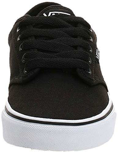 Vans Atwood, Sneaker Hombre, Negro (Black/White Canvas 187), 43 EU