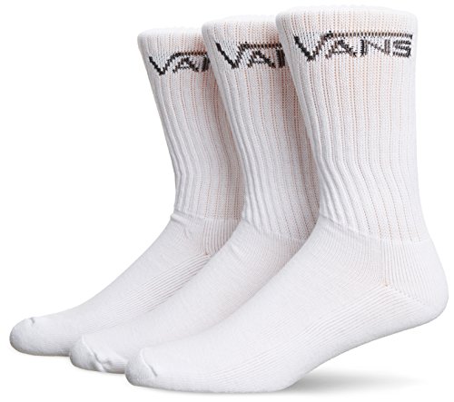 Vans Herren Socken Classic Crew, 3er Pack, Gr. EU 42.5-47, Weiß (White)