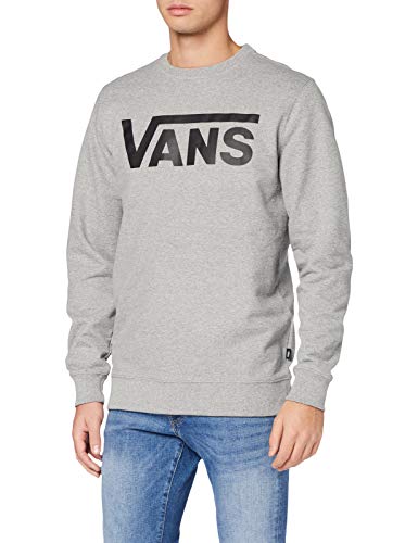 Vans MN Classic Crew II Sudadera, Gris (Cemento Heather-Black Ady), M para Hombre