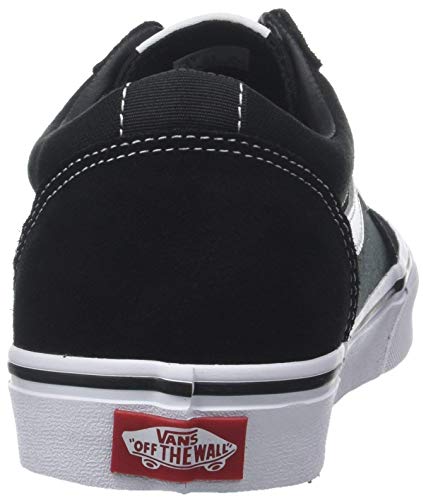 Vans Ward Canvas, Zapatillas Hombre, Negro ((Suede/Canvas) Black/White C4R), 41 EU