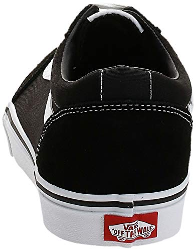 Vans Ward Canvas, Zapatillas Hombre, Negro ((Suede/Canvas) Black/White C4R), 41 EU