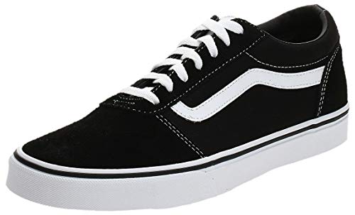 Vans Ward Canvas, Zapatillas Hombre, Negro ((Suede/Canvas) Black/White C4R), 41 EU