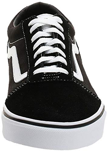 Vans Ward Canvas, Zapatillas Hombre, Negro ((Suede/Canvas) Black/White C4R), 43 EU