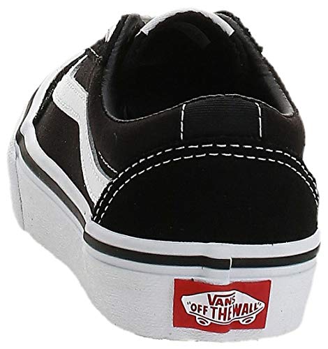 Vans Ward Suede/Canvas Zapatillas, Unisex Niños, Black/White Iju, 37 EU