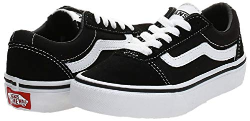 Vans Ward Suede/Canvas Zapatillas, Unisex Niños, Black/White Iju, 37 EU