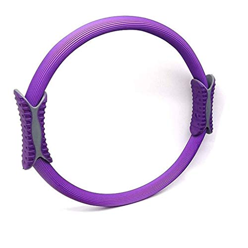 VANUODA Aro Pilates, Anillo de Pilates, Yoga Ring Magic Circle - Fitness Exercise - Training Ringe Workout Círculo Mágico de Ejercicio para Quemar Grasa, Accesorios Pilates Mujer (Púrpura)