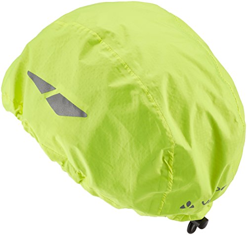 VAUDE Helmet Raincover - Funda Impermeable para Cascos de Ciclismo, Color Amarillo Neón, Talla Única