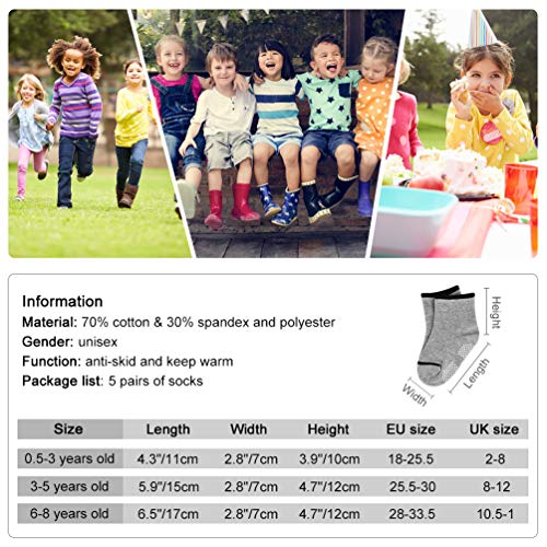 VBIGER 5 pares Niños Calcetines de Invierno Algodón Caliente Antideslizantes Calcetines 1-3 Años VBIGER 5 pares Niños Calcetines de Invierno Algodón Caliente Antideslizantes Calcetines 1-3 Años
