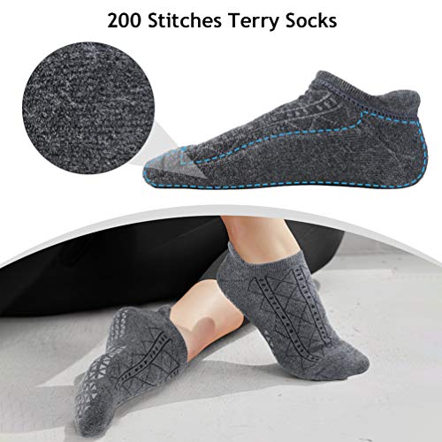 VBIGER Calcetines Yoga Antideslizantes para Mujeres Calcetines Deportivos para Ejercicio Interior, Pilates,Yoga, Ballet, Fitness,3 Pares VBIGER Calcetines Yoga Antideslizantes para Mujeres Calcetines Deportivos para Ejercicio Interior, Pilates,Yoga, Ballet, Fitness,3 Pares