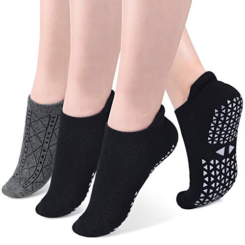 VBIGER Calcetines Yoga Antideslizantes para Mujeres Calcetines Deportivos para Ejercicio Interior, Pilates,Yoga, Ballet, Fitness,3 Pares VBIGER Calcetines Yoga Antideslizantes para Mujeres Calcetines Deportivos para Ejercicio Interior, Pilates,Yoga, Ballet, Fitness,3 Pares