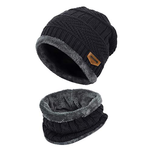 VBIGER Gorras Con Bufanda y Gorros de punto Sombreros de Invierno Hombre VBIGER Gorras Con Bufanda y Gorros de punto Sombreros de Invierno Hombre